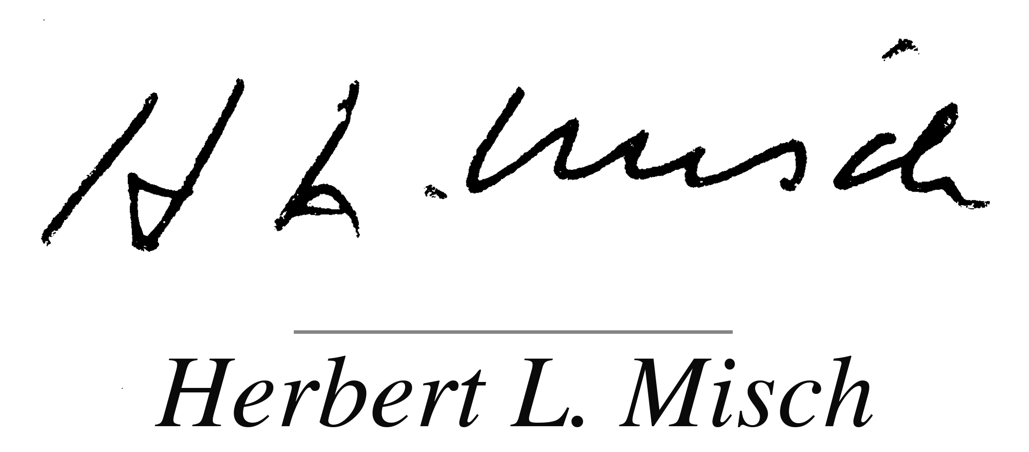 Herbert L. Misch signature